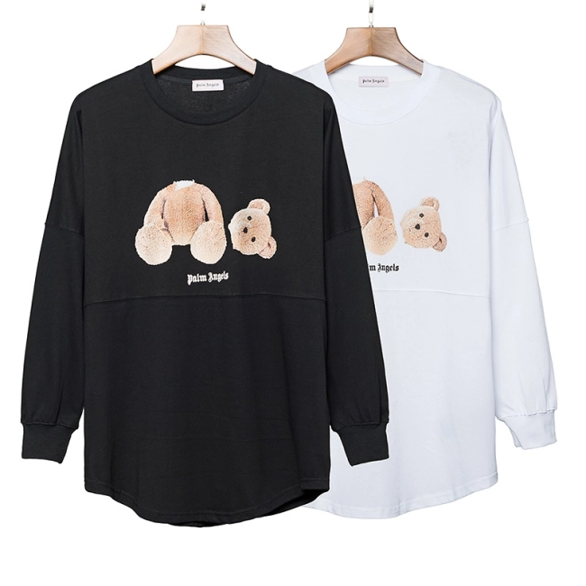 Palm Angels Bear motif crew-neck sweatshirt