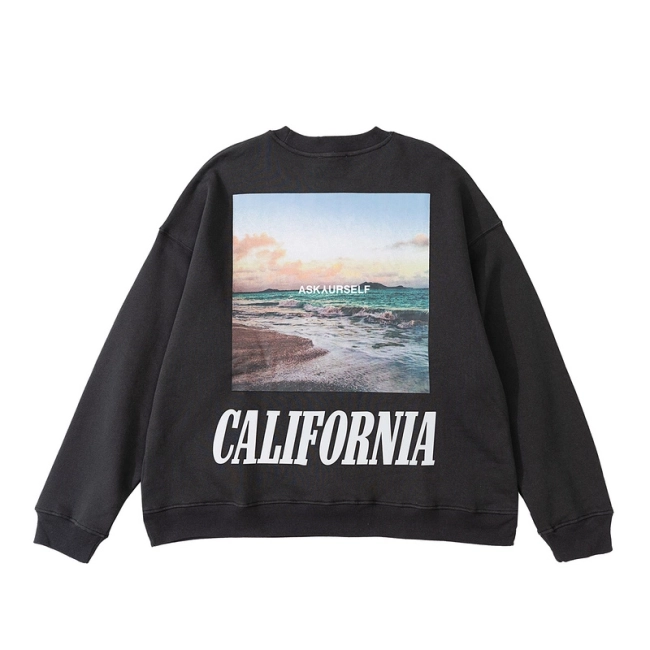 ASKYURSELF California Photo Print Sweatshirt