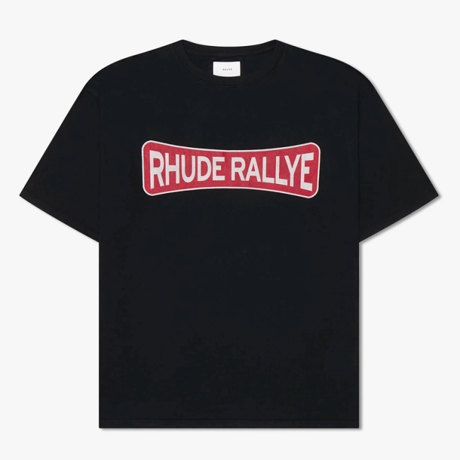 RHUDE Championship Letters Logo Slogan T-Shirt