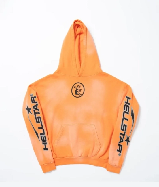 HELLSTAR Fire Orange Hoodie