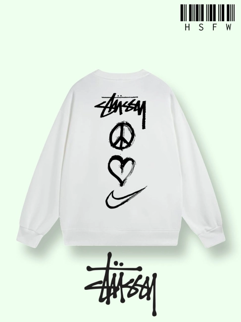 Stussy Peace Love Swoosh Sweatshirt