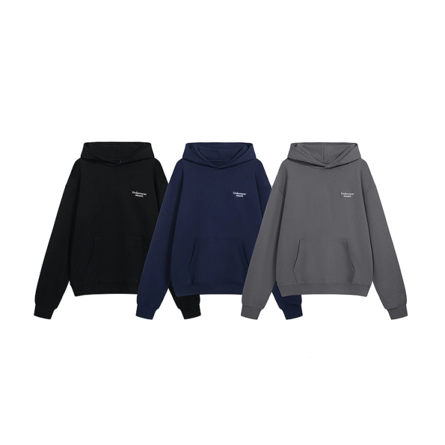 Undermycar Small Logo Embroidery Terry Hoodie