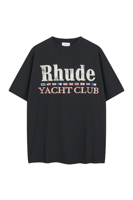 RHUDE Miami Championship Flag Logo T-shirt