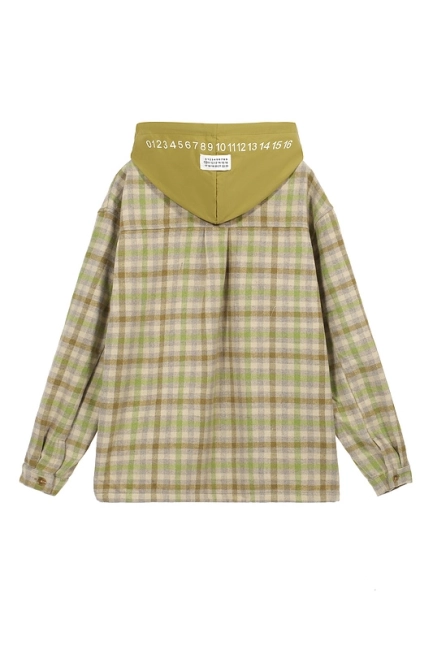 Maison Margiela Detachable Hood Plaid Jacket