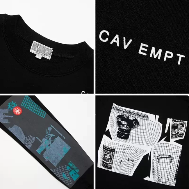 LIFE CAVEMPT geometric cyberpunk psychedelic shirt