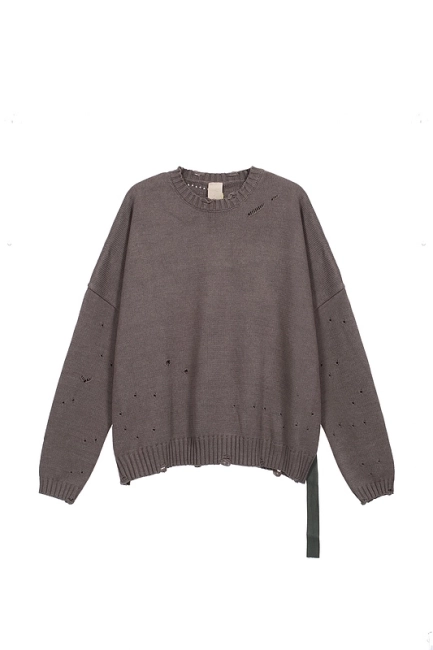 Undermycar Distressed Crewneck Sweater