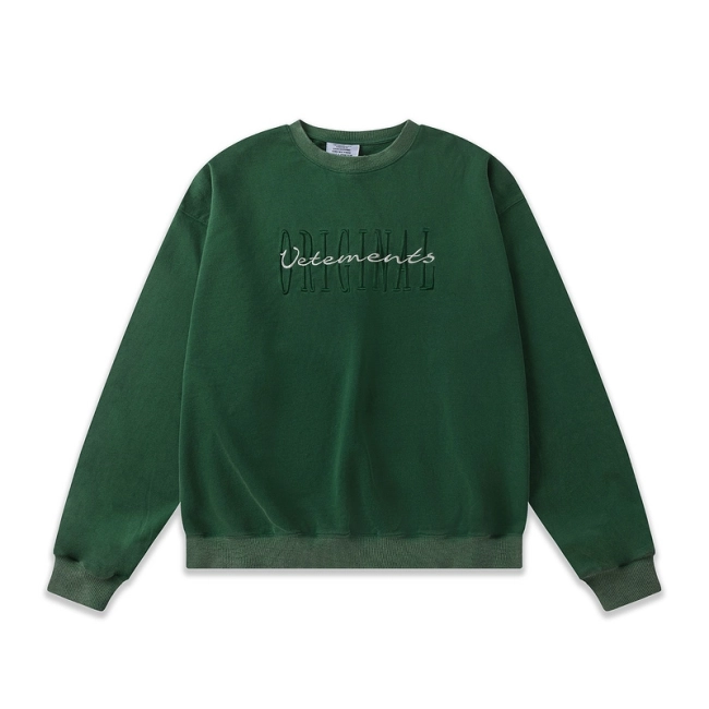 Vetements ORIGINAL Embroidered Crew Neck Sweatshirt