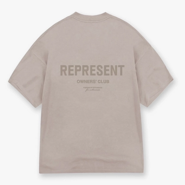 REPRESENT Minimalist Slogan Logo T-Shirt