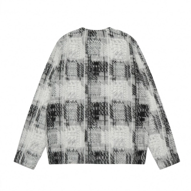 Stüssy Plaid V-neck Button Classic Cardigan