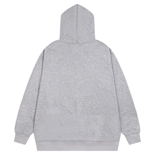 Mm6 Cotton Numbers Tape Print Hoodie