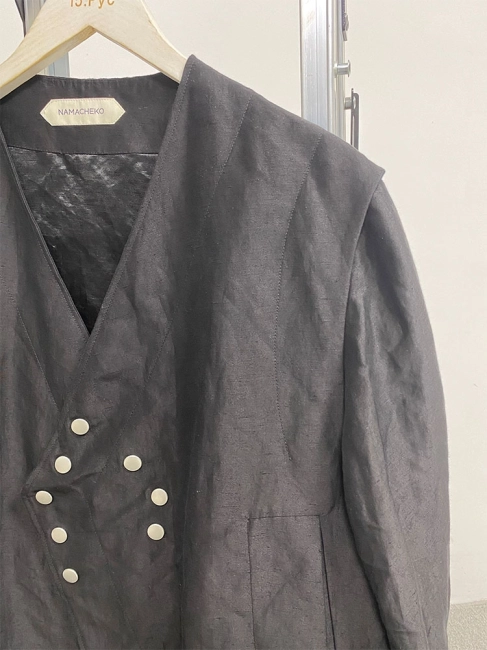 Namacheko Skaftbladen Snap Up Linen Jacket