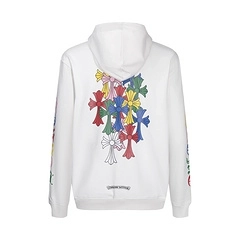 Chrome Hearts Multi Color Cross Cemetery Zip Up Hoodie