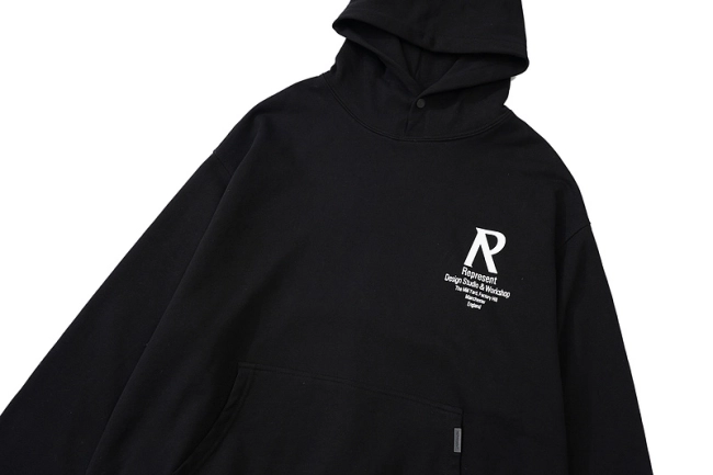 REPRESENT Studio Minimalist Logo Hoodie