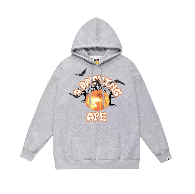 BAPE Halloween Jack O&#039; Lantern College Hoodie