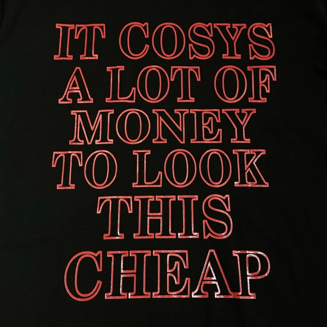 Vetements Very Expensive T-Shirt &#039;Washed Black&#039;