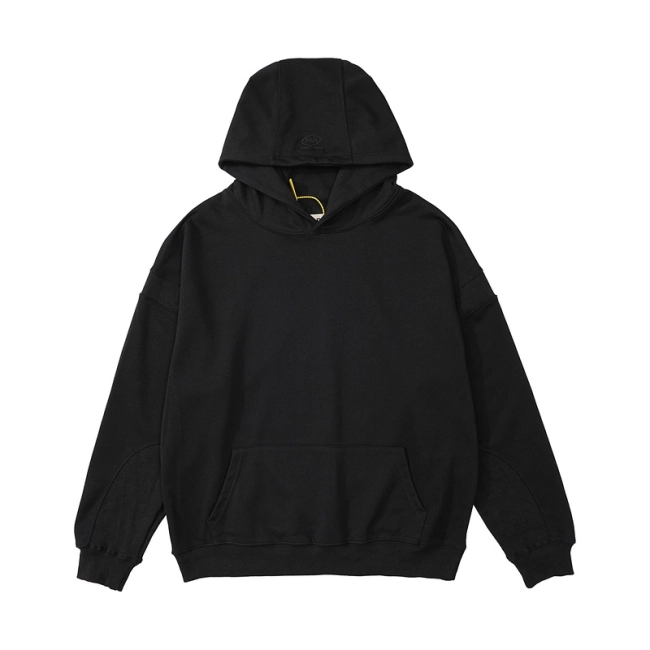 Far archive Ribbed Patchwork Embroidered Logo Hoodie