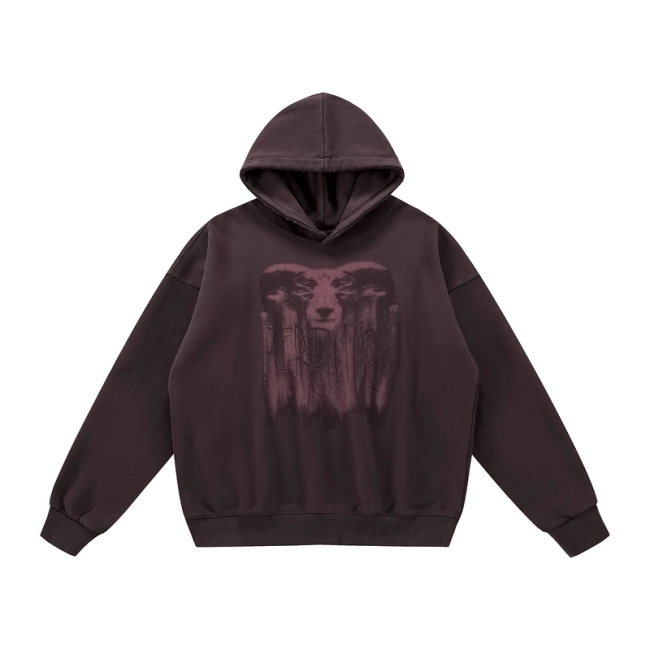 Undermycar Goat Distressed Washed Hoodie