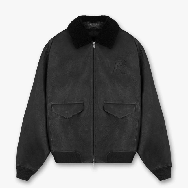 REPRESENT Leather Flight Jacket