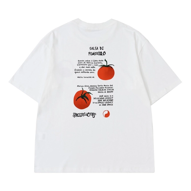 OUR LEGACY Work Shop Tomato Print Short Sleeve Tee