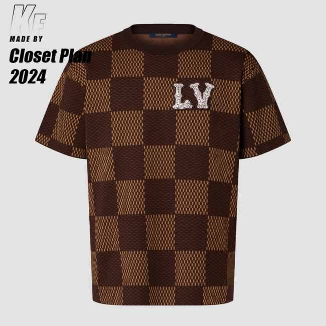 Louis Vuitton Crystal Logo Knit Tee