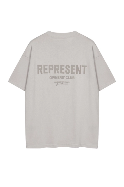 REPRESENT Minimalist Slogan Logo T-Shirt