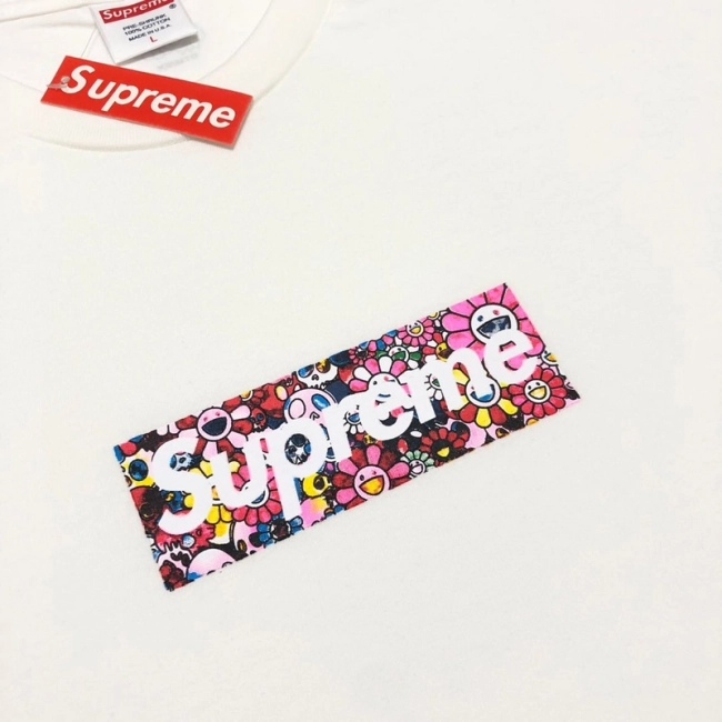 Supreme x Takashi Murakami COVID-19 Relief Box Logo Tee