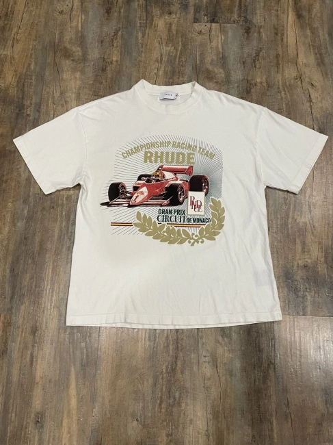 Rhude Podium Tee Championship Racing Team Monaco F1 Cream