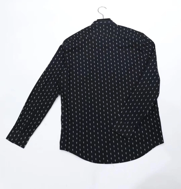 Collarless Long Sleeve Shirt