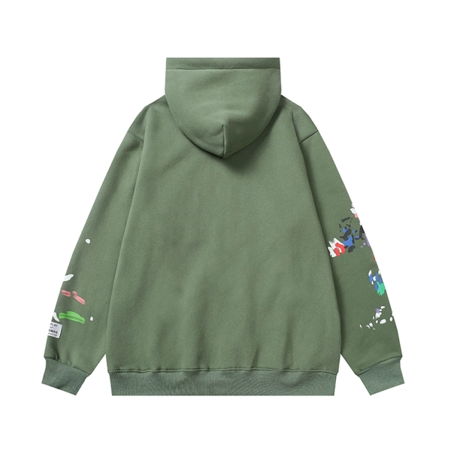 Gallery Dept. Green Paint Splatter Hoodie