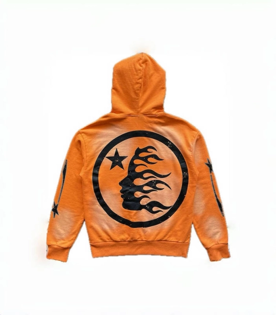 HELLSTAR Fire Orange Hoodie