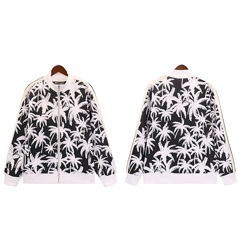 PALM ANGELS  All-over Palms motif track jacket