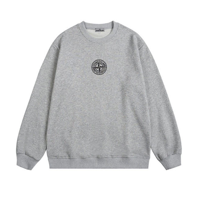 Stone Island Sweatshirt 23FW Classic Sleeve Logo Badge Plain  Sweatshirt