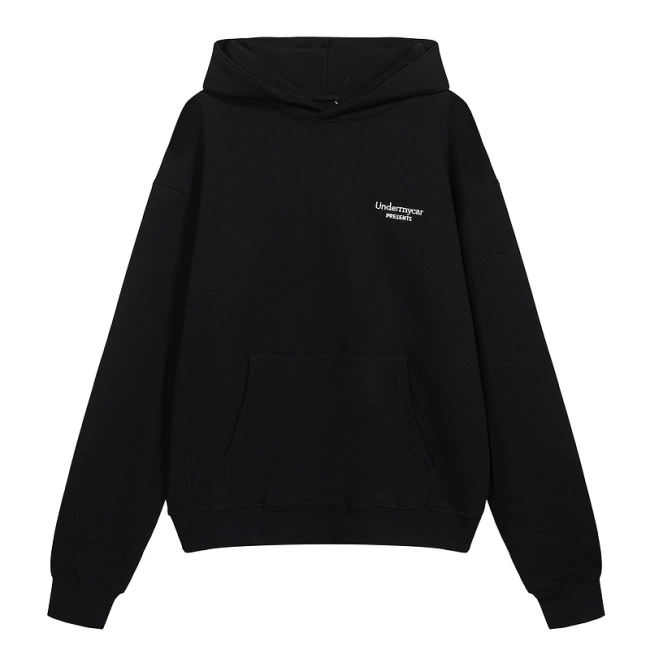 Undermycar Small Logo Embroidery Terry Hoodie