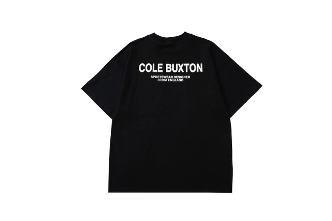 Cole Buxton Minimalist Slogan Printed Short Sleeve T-shirt