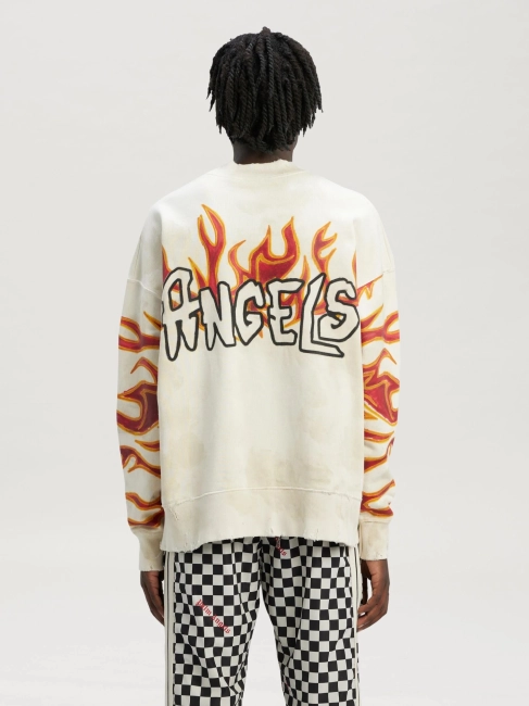 Palm Angels Flame Print Sweatshirt