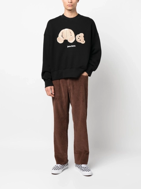 Palm Angels Bear motif crew-neck sweatshirt