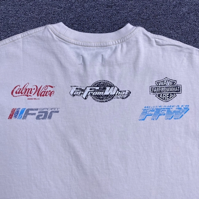 Far archive Washed Sponsor Logo T-shirts