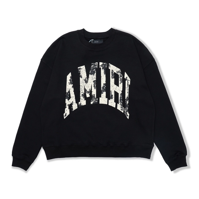 AMIRI Foam Logo Crewneck Sweatshirt