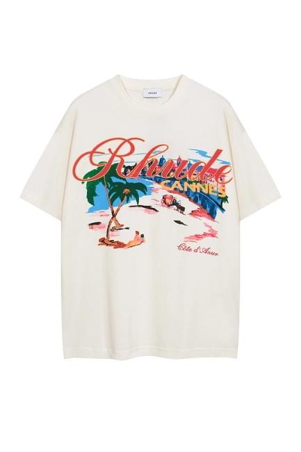 RHUDE Summer Palm Beach Vacation T-Shirt