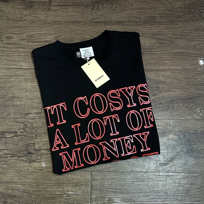 Vetements Very Expensive T-Shirt &#039;Washed Black&#039;