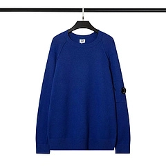 C.P. COMPANY Logo-plaque Crew-neck Jumper