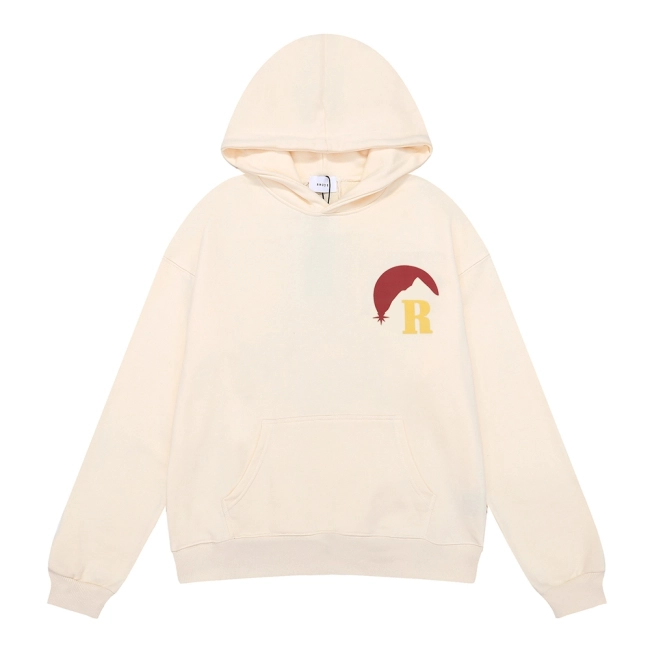 Rhude Sunrise Pattern Printed High Weight Pure Cotton Hoodie