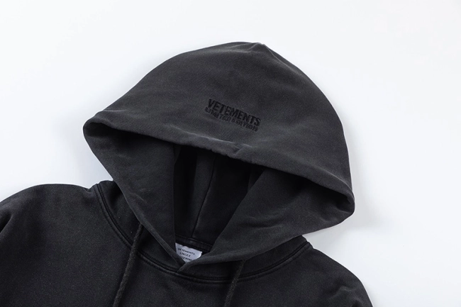 Vetements Limited Edition Washed Distressed Salt Collaboration Hoodie