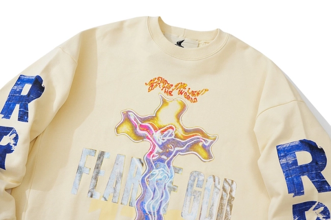 Fear of God Crewneck Collaborative Gospel Cross Sweatshirt