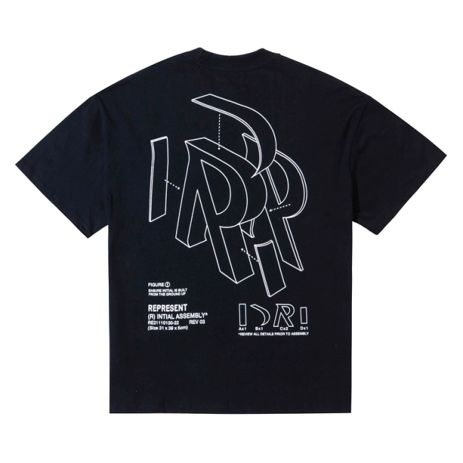 REPRESENT Nitial Assembly Outline T-Shirt