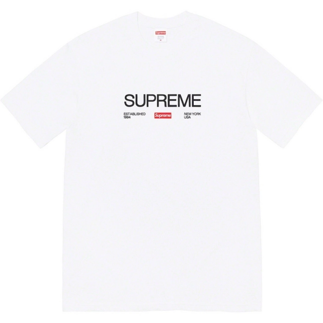 Supreme 21FW Est. 1994 Tee Letter Small Logo Short Sleeve T-Shirt