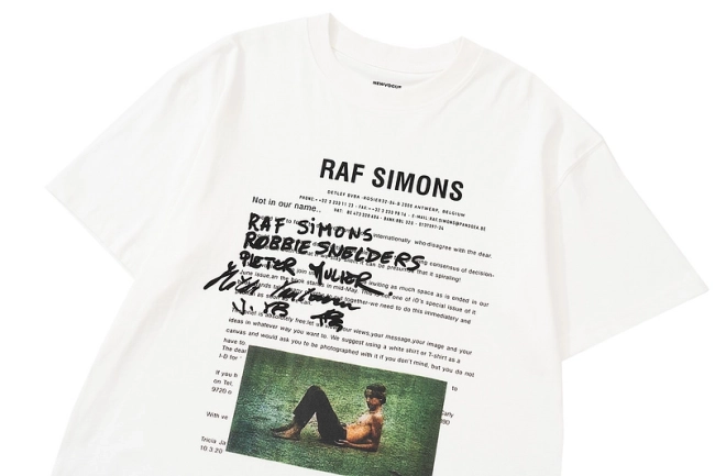 Raf Simons Photo Letter Print Short Sleeve T-shirt