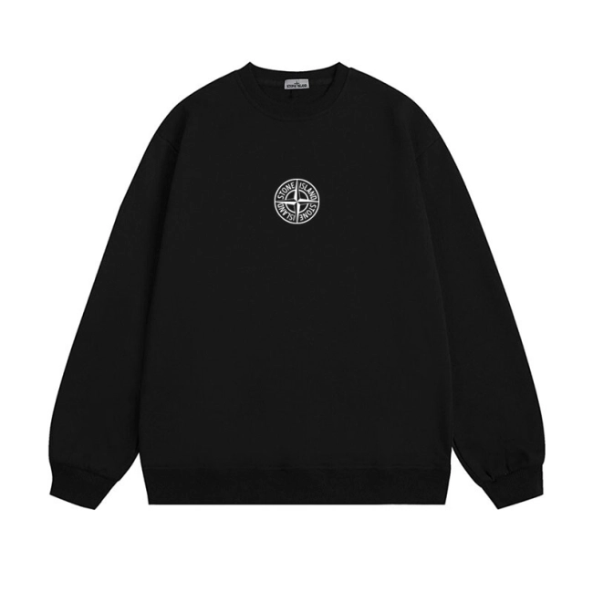 Stone Island Sweatshirt 23FW Classic Sleeve Logo Badge Plain  Sweatshirt