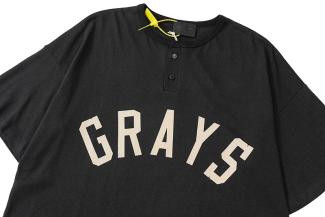 Fear of God GRAYS Henley Short Sleeve T-shirt