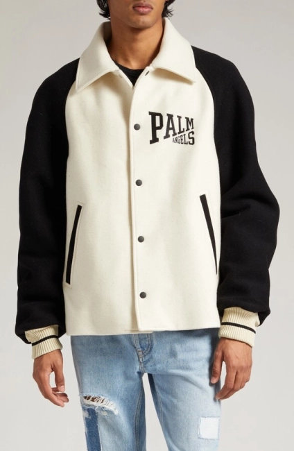 Palm Angels Wool Varsity Jacket